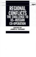 Cover of: Regional conflicts: the challenge to US-Russian co-operation