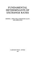 Cover of: Fundamental determinants of exchange rates by Jerome L. Stein, Polly Reynolds Allen, and associates.