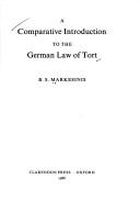 Cover of: The German Law of Torts: A Comparative Introduction