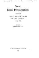 Cover of: Stuart Royal Proclamations: Royal Proclamations of King Charles I, 1625-46 (Stuart royal proclamations)