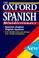 Cover of: The Oxford Spanish Minidictionary