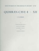 Cover of: Qumran cave 4. | 