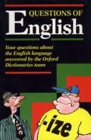 Cover of: Questions of English by Jeremy Marshall, Fred McDonald