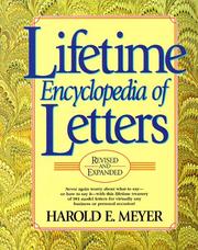 Cover of: Lifetime Encyclopedia of Letters Revised and Expanded by Harold E. Meyer