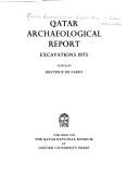 Cover of: Qatar Archaeological Report