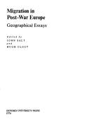 Cover of: Migration in post-war Europe: geographical essays