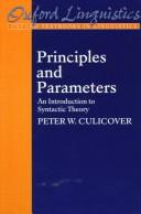 Cover of: Principles and parameters | Peter W. Culicover