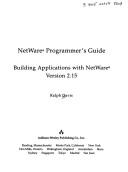 Cover of: NetWare programmer's guide: building applications with NetWare version 2.15