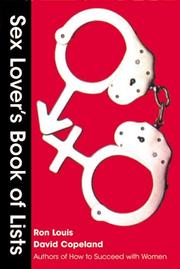 Cover of: Sex Lover's Book of Lists by Ron Louis, David Copeland