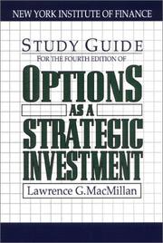 Cover of: Options As a Strategic Investment (4th Edition Study Guide)