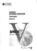Cover of: Unix System V Interface Definitions