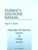 Cover of: College Algebra & Trigonometry by Mark Dugopolski