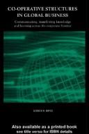 Cover of: Co-Operative Structures in Global Business by Gordon/ Boyce, Gordon H. Boyce