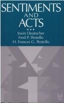 Cover of: Sentiments and acts
