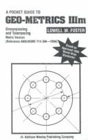 Cover of: Pocket Guide to Geo-Metrics Iii-M  | Lowell W. Foster