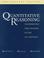 Cover of: Quantitative Reasoning