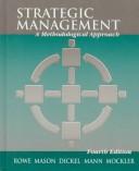 Cover of: Strategic management: a methodological approach