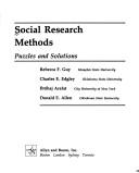 Cover of: Social research methods | 