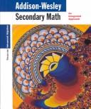 Cover of: Secondary Math Focus on Advanced Algebra by Dossey