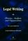 Cover of: Legal writing