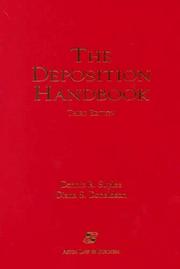 Cover of: The deposition handbook