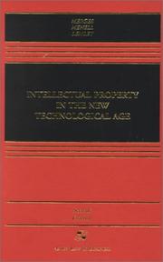 Cover of: Intellectual Property in the New Technological Age (Casebook)