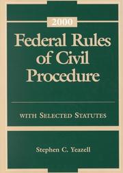 Cover of: Federal Rules of Procedure by Stephen C. Yeazell