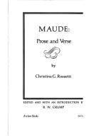 Cover of: Maude by Christina Georgina Rosetti