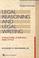 Cover of: Legal reasoning and legal writing