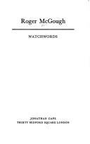 Cover of: Watchwords