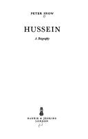 Cover of: Hussein: a biography. by Peter John Snow
