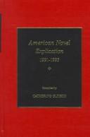 Cover of: American Novel Explication Series 1991-1995