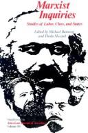 Cover of: Marxist inquiries by edited by Michael Burawoy and Theda Skocpol.