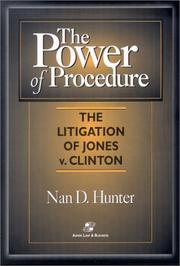 Cover of: The power of procedure by Nan D. Hunter