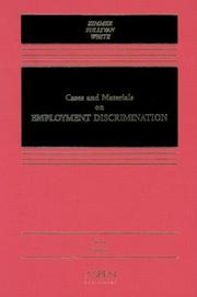 Cover of: Cases and materials on employment discrimination