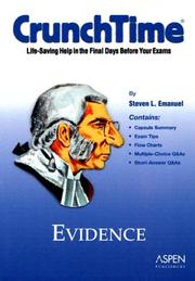 Cover of: Evidence by Steven Emanuel, Steven Emanuel