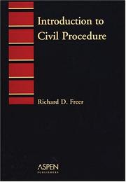 Cover of: Introduction to Civil Procedure (Introduction to Law Series)