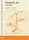 Cover of: Criminal law