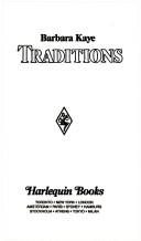 Cover of: Traditions | Barbara Kaye