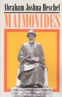 Cover of: Maimonides by Abraham Joshua Heschel