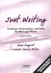 Cover of: Just writing by Anne Enquist