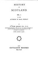 Cover of: History of Scotland. by Peter Hume Brown