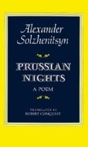 Cover of: Prussian Nights: A Poem (Bilingual ed. Tr from Russian)