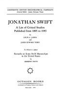 Cover of: Jonathan Swift by Louis A. Landa