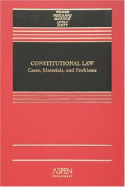 Front cover of Constitutional Law by Unknown