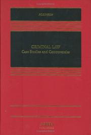 Cover of: Criminal Law: Case Studies & Controversies