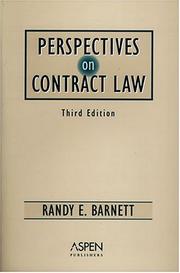Cover of: Perspectives on contract law
