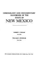 Cover of: Chronology and documentary handbook of the State of New Mexico