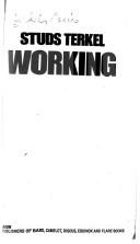 Cover of: Working by Studs Terkel, Studs Terkel