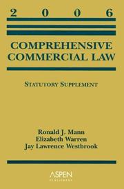 Cover of: Comprehensive Commercial Law Statutory Supplement 2006 (Statutory Supplement)